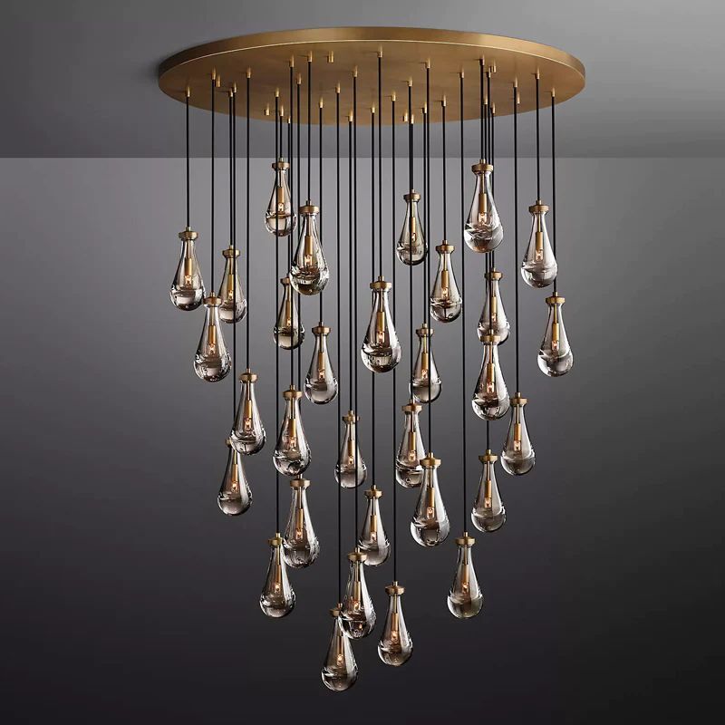Raindrops Round Chandelier 60"
