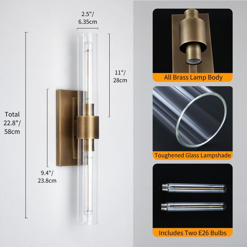 Rata Series Modern Fashion Glass Sconce - product detail 8