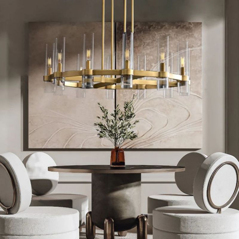 Customized Ravelle Round Chandelier 24"