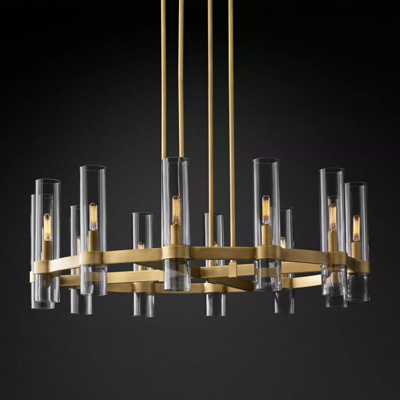 Customized Ravelle Round Chandelier 24"