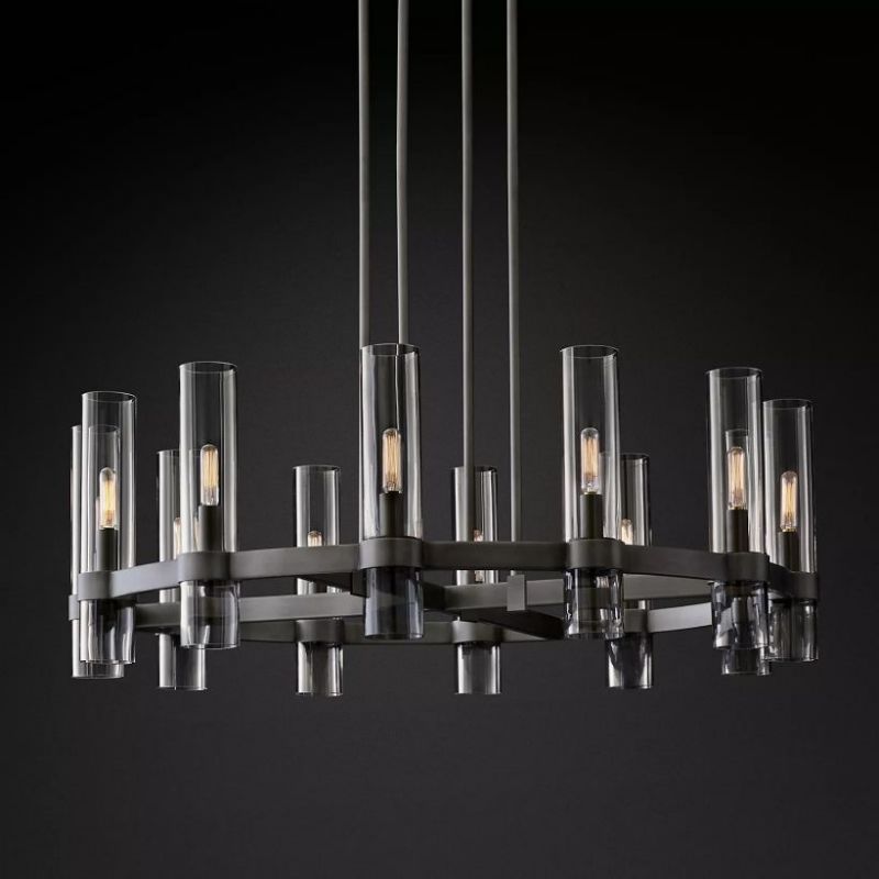 Customized Ravelle Round Chandelier 24"