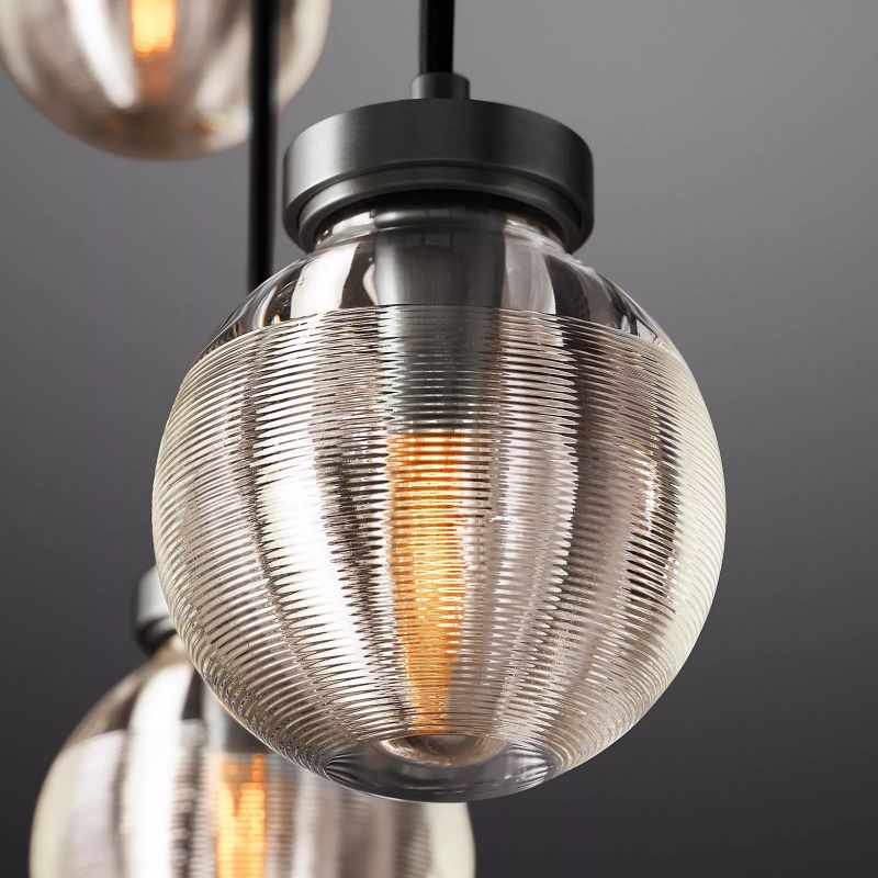 Pearl Spherical Modern Rectangular Chandelier 36”