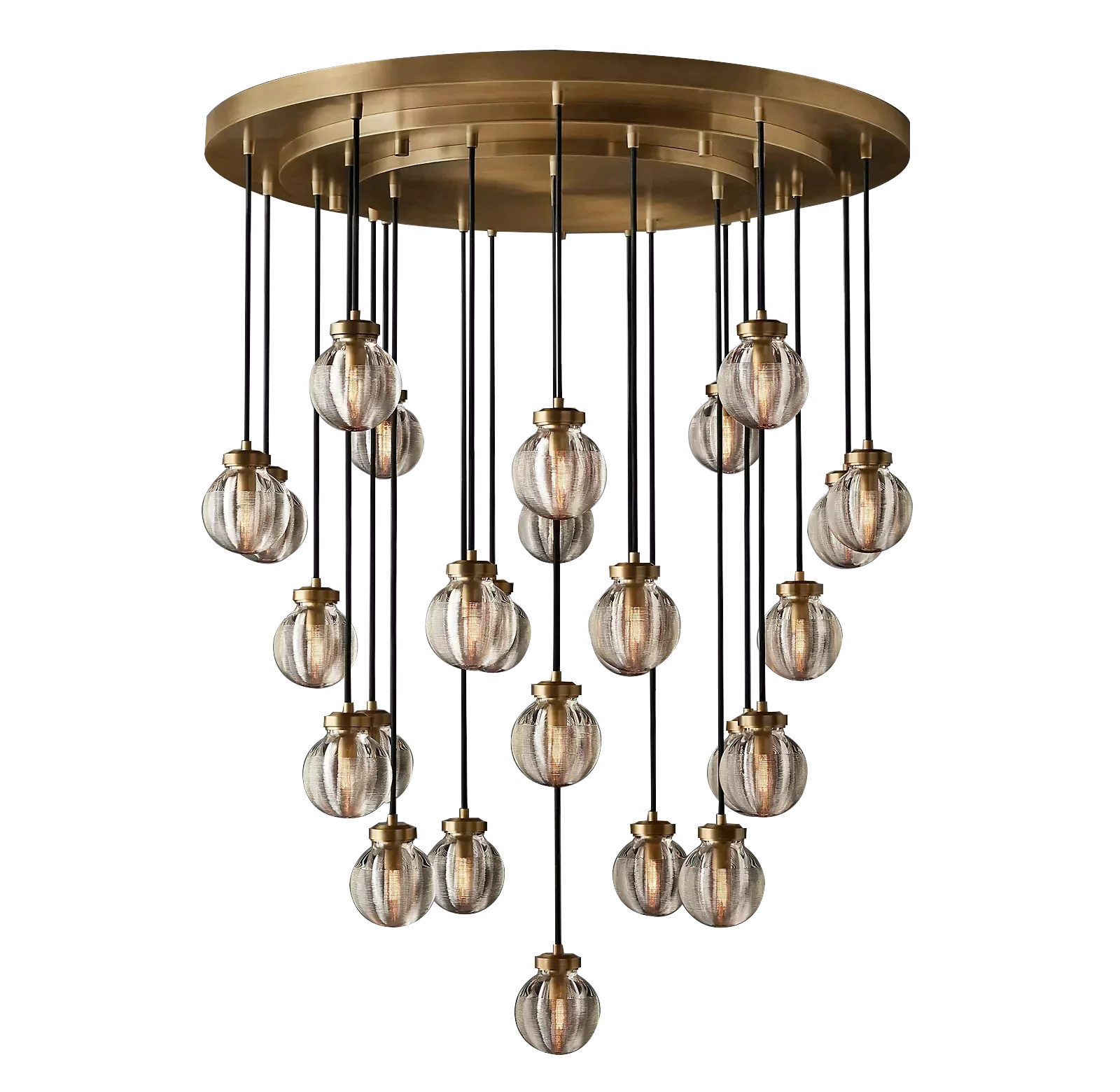 Pearl Spherical Modern Round Chandelier 38"