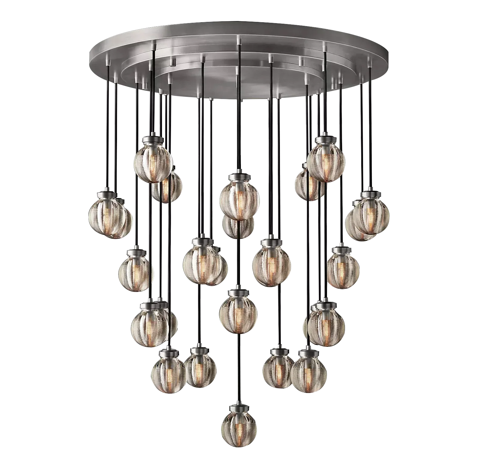 Pearl Spherical Modern Round Chandelier 38"