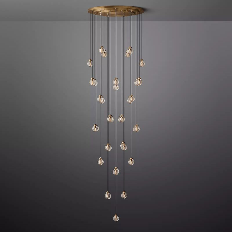 Pearl Spherical Modern Round Chandelier 48"