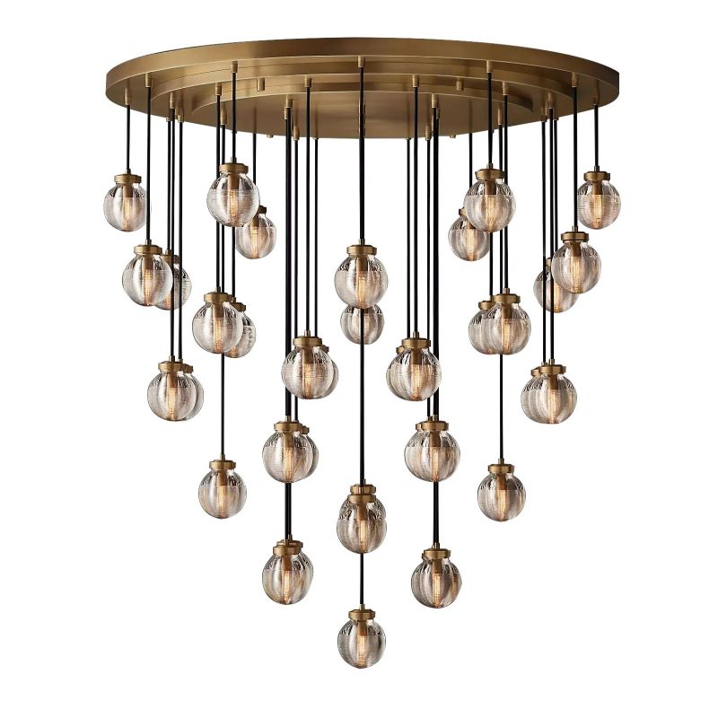 Pearl Spherical Modern Round Chandelier 48"