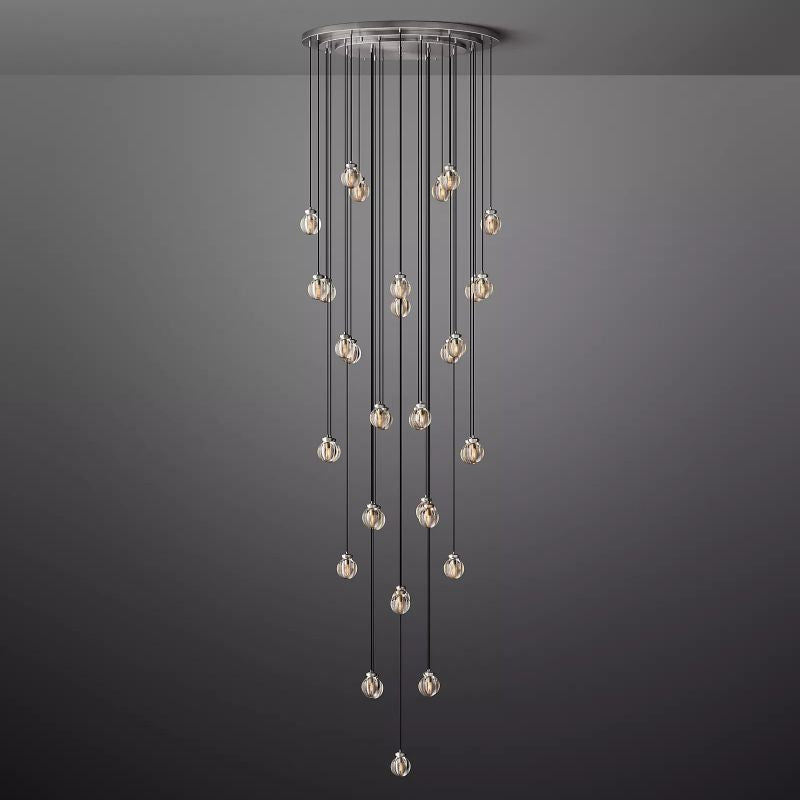 Pearl Spherical Modern Round Chandelier 48"