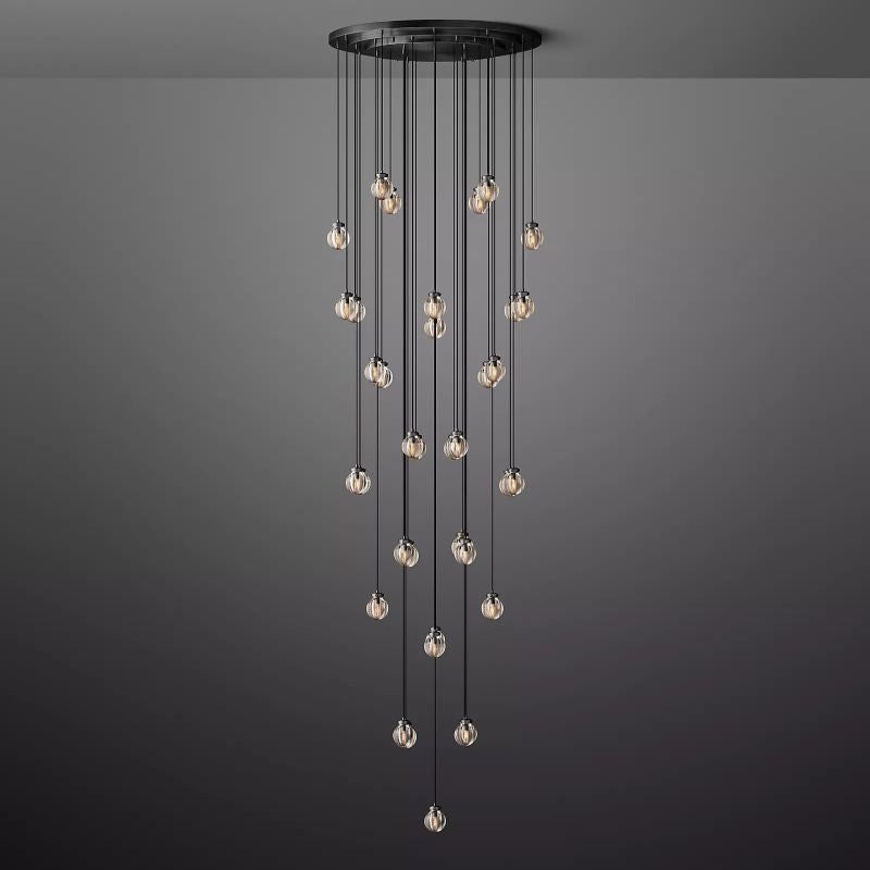 Pearl Spherical Modern Round Chandelier 48"