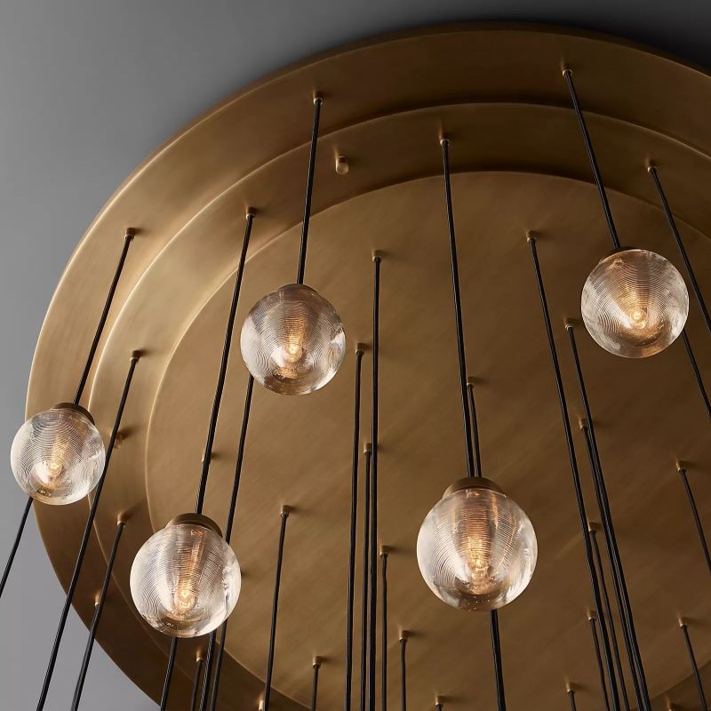 Pearl Spherical Modern Round Chandelier 60"