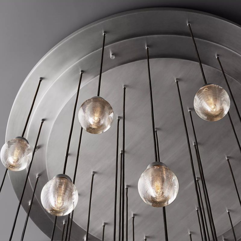 Pearl Spherical Modern Round Chandelier 60"