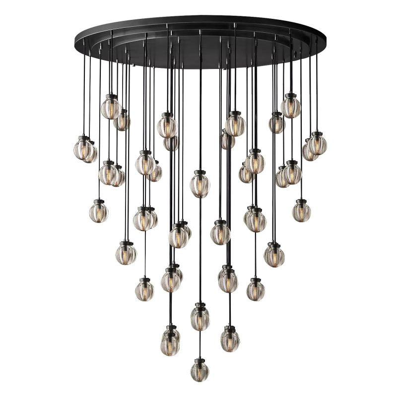 Pearl Spherical Modern Round Chandelier 60"