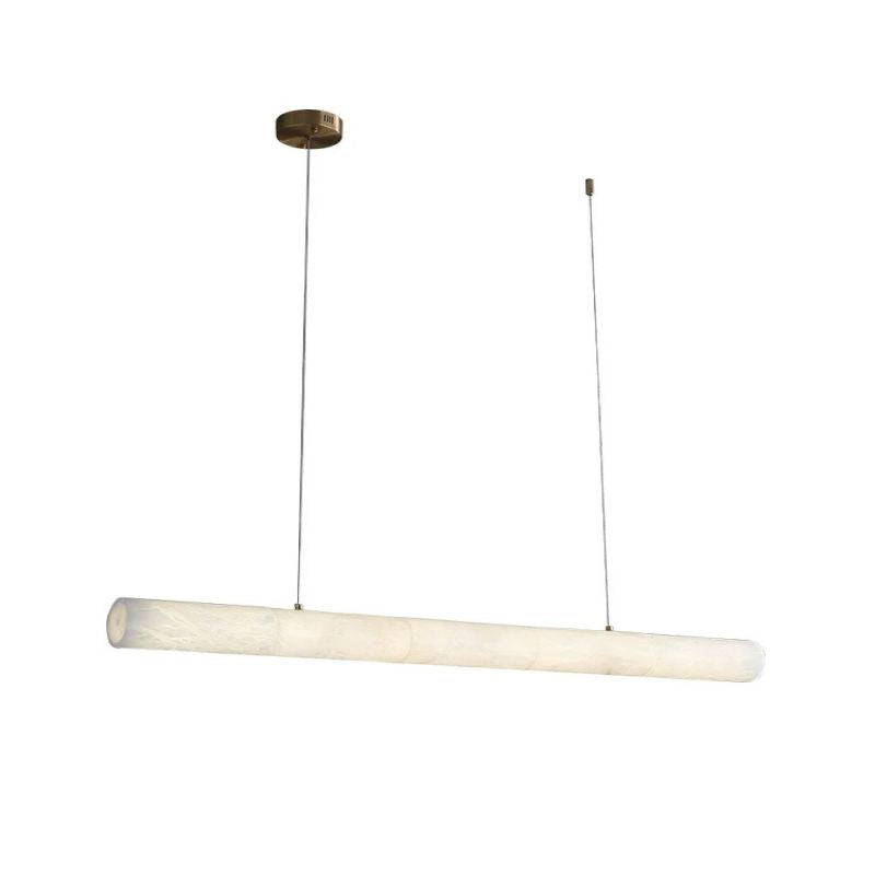 Sylvia Alabaster Linear Pendant Light Over Kitchen Island - product detail 9