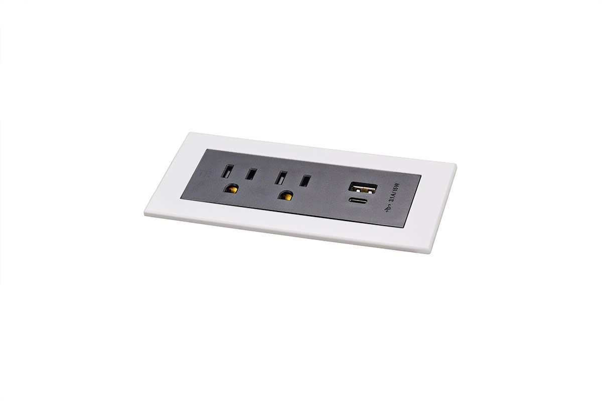 SYNC I - LOW PROFILE POWER GROMMET – 2 POWER/2 USB