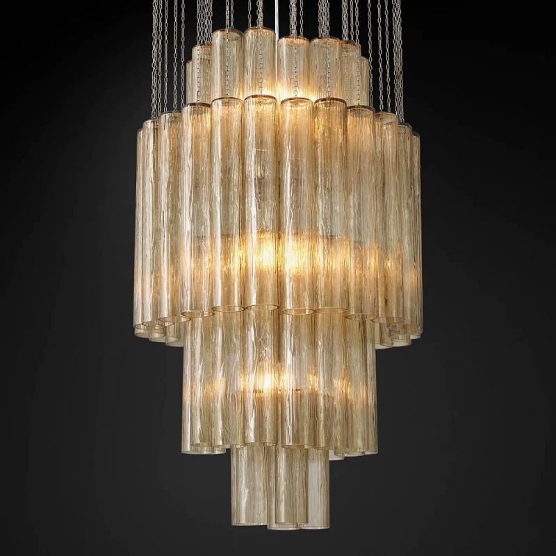 Serena Multi-Tier Round Chandelier 24"D 30"D 55"D