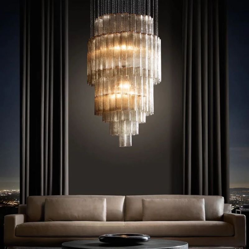 Serena Multi-Tier Round Chandelier 24"D 30"D 55"D