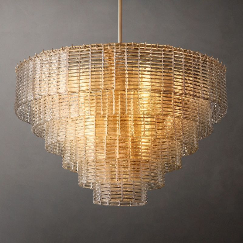 Sireni Glass Round Chandelier 41”