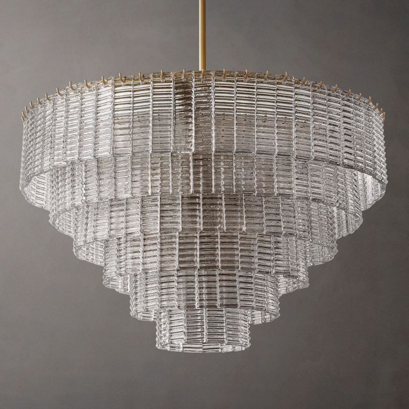 Sireni Glass Round Chandelier 41”