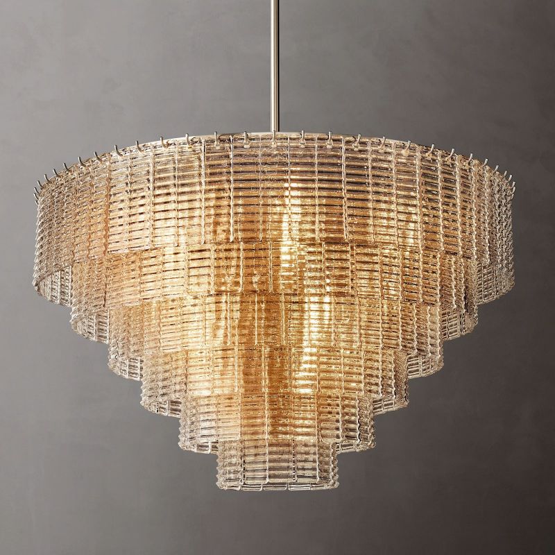 Sireni Glass Round Chandelier 41”