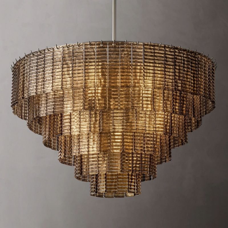 Sireni Glass Round Chandelier 41”