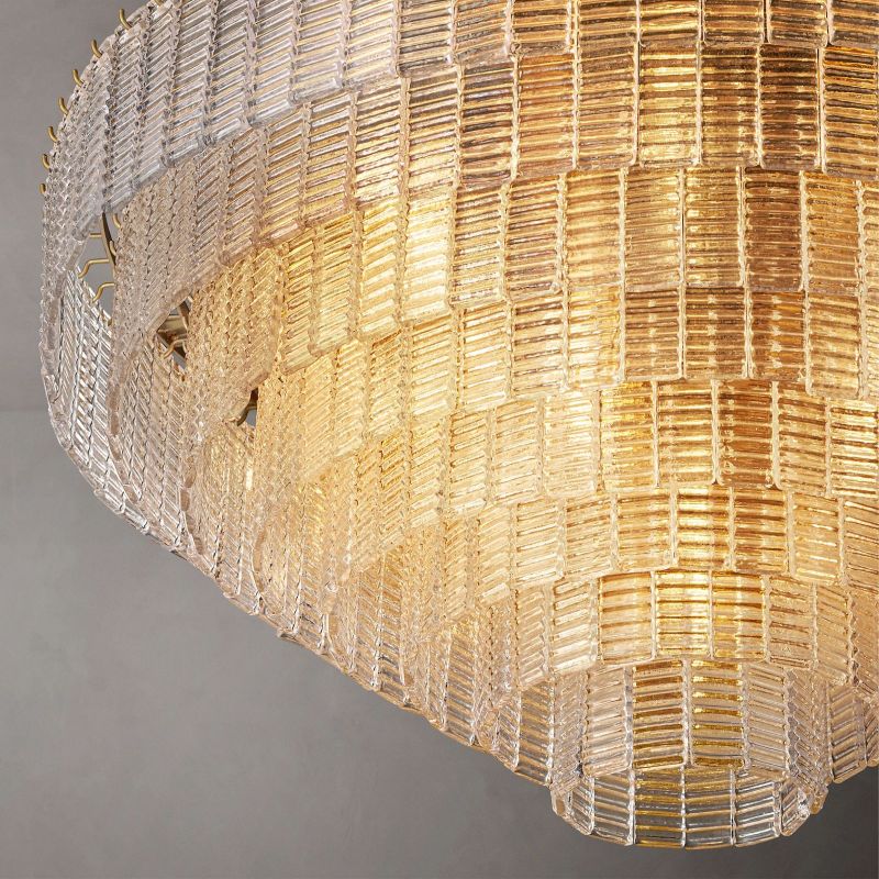Sireni Glass Round Chandelier 52”