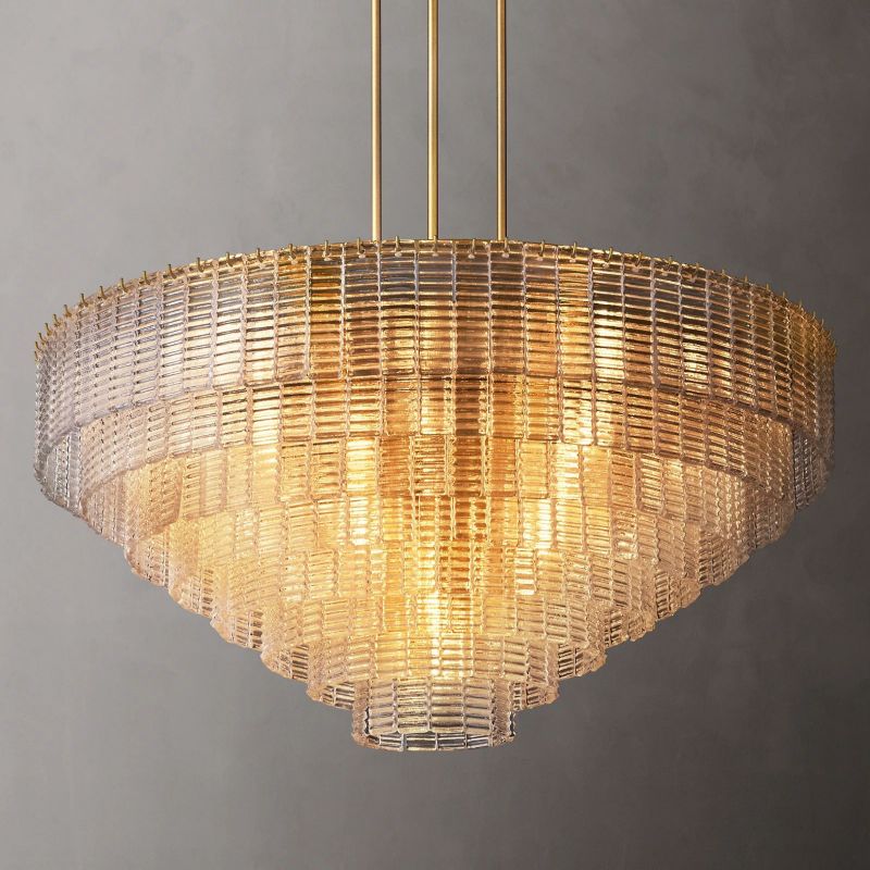 Sireni Glass Round Chandelier 52”