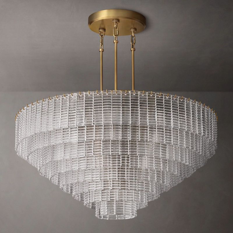 Sireni Glass Round Chandelier 52”