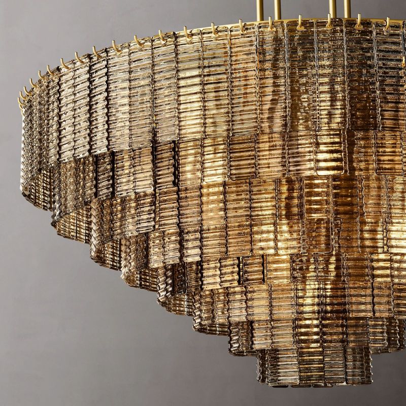 Sireni Glass Round Chandelier 52”