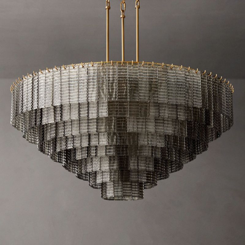 Sireni Glass Round Chandelier 52”