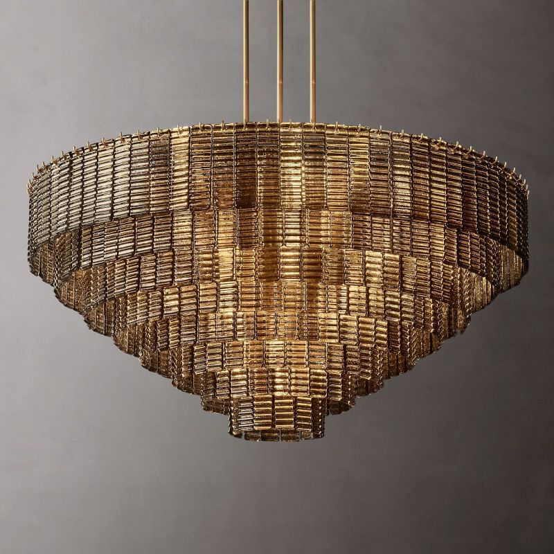 Sireni Glass Round Chandelier 52”