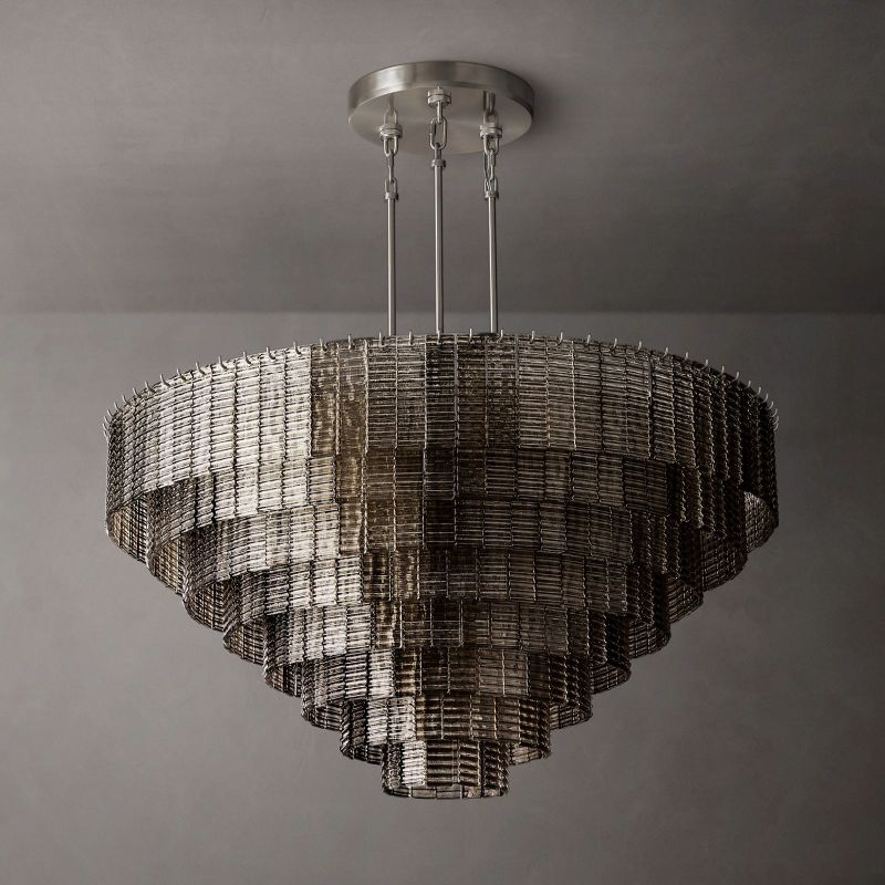 Sireni Glass Round Chandelier 52”