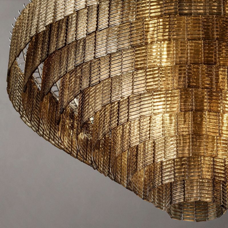 Sireni Glass Round Chandelier 65"