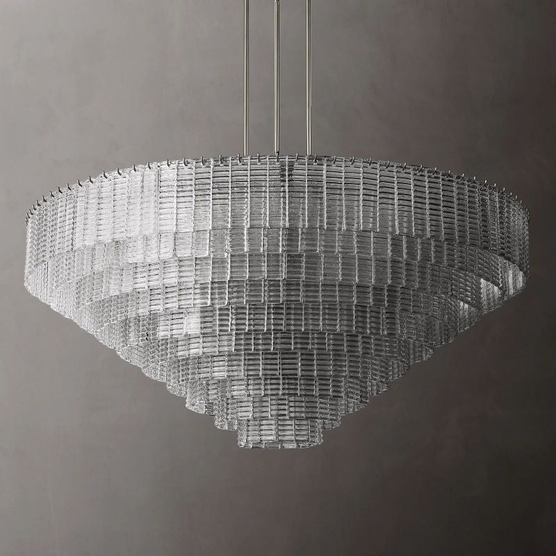 Sireni Glass Round Chandelier 65"