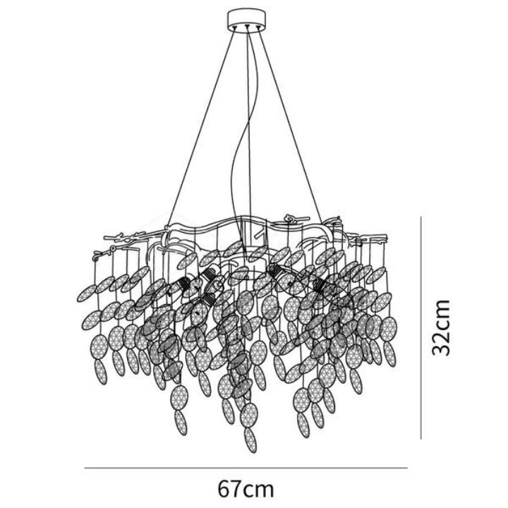 Sofia Branch Crystal Chandelier