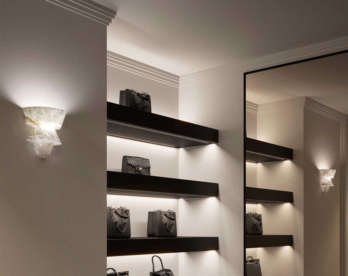 Suri Alabaster Wall Sconce - product detail 2