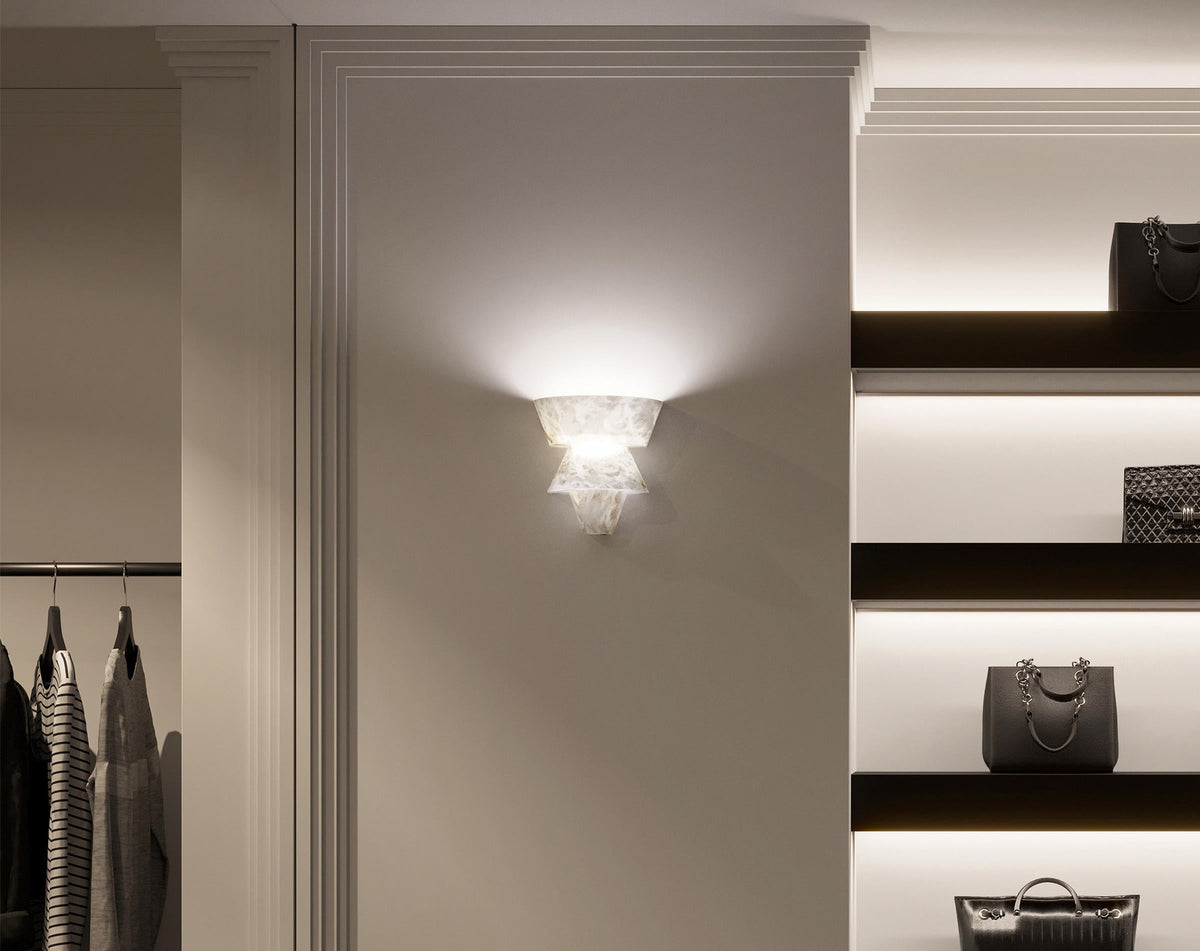 Suri Alabaster Wall Sconce - product detail 4