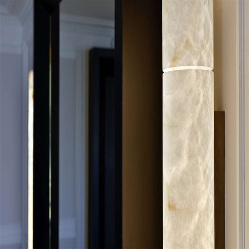 Sylvia Modern Alabaster Wall Sconce 4.7'' - product detail 4