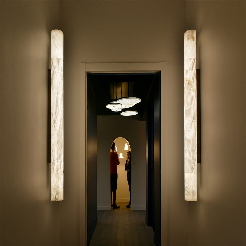 Sylvia Modern Alabaster Wall Sconce 4.7'' - product detail 3