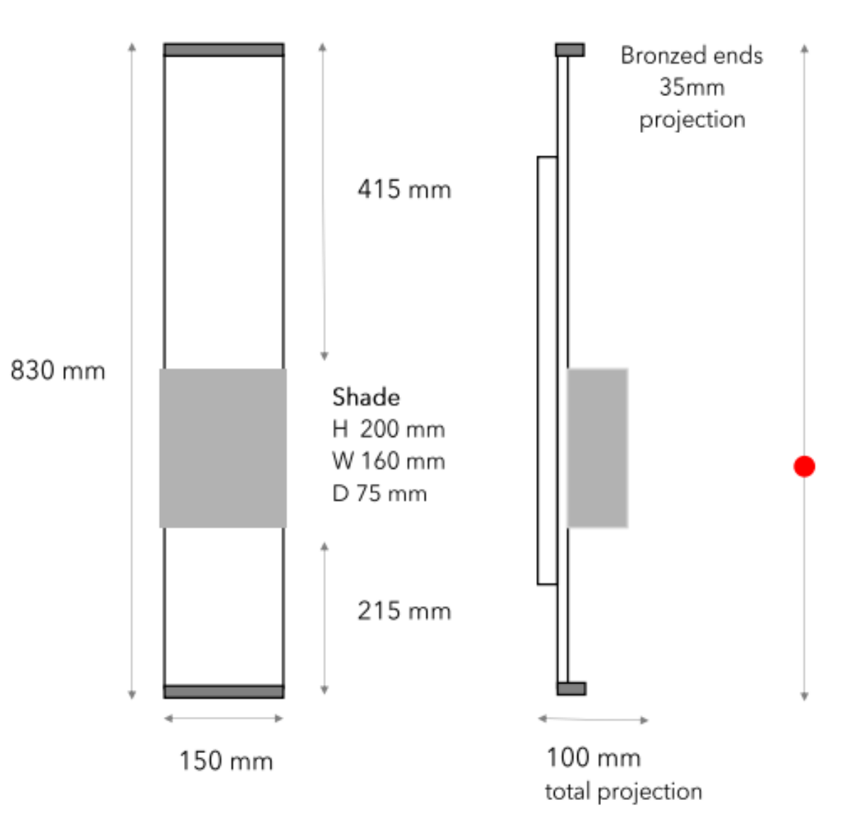 Ultra Slim Nuit de Chine Wall Light - product detail 4