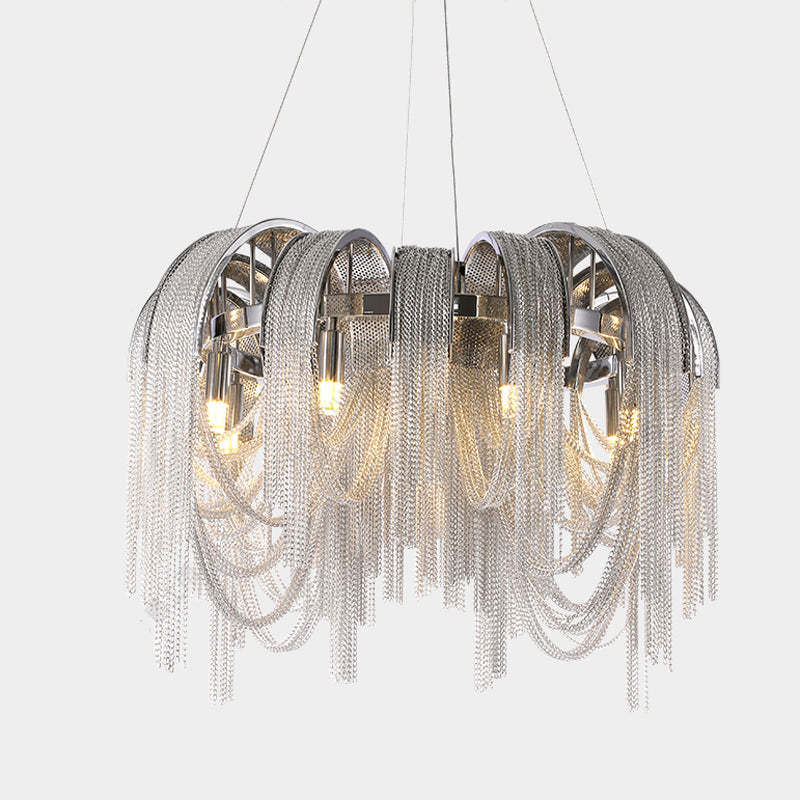 Alisa Luxury Aluminum Chain Tassel Chandelier