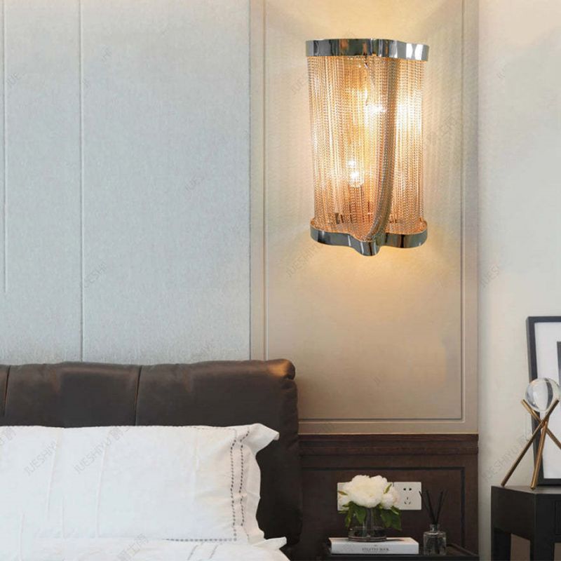 Ashley Aluminum Chain Tassel Wall Sconce - product detail 8