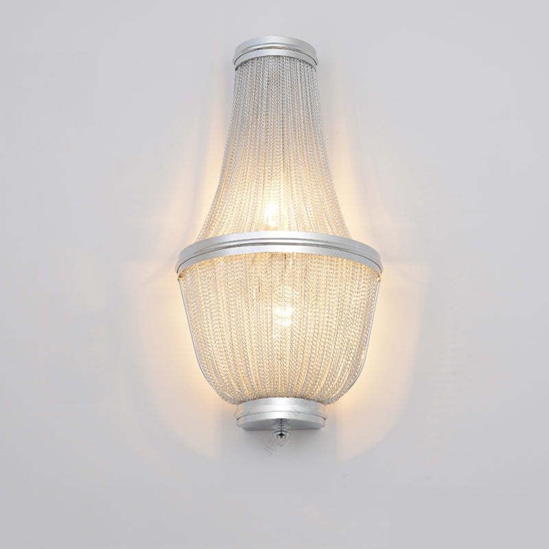 Aluminum Chain Wall Sconce In Living Room - product detail 17