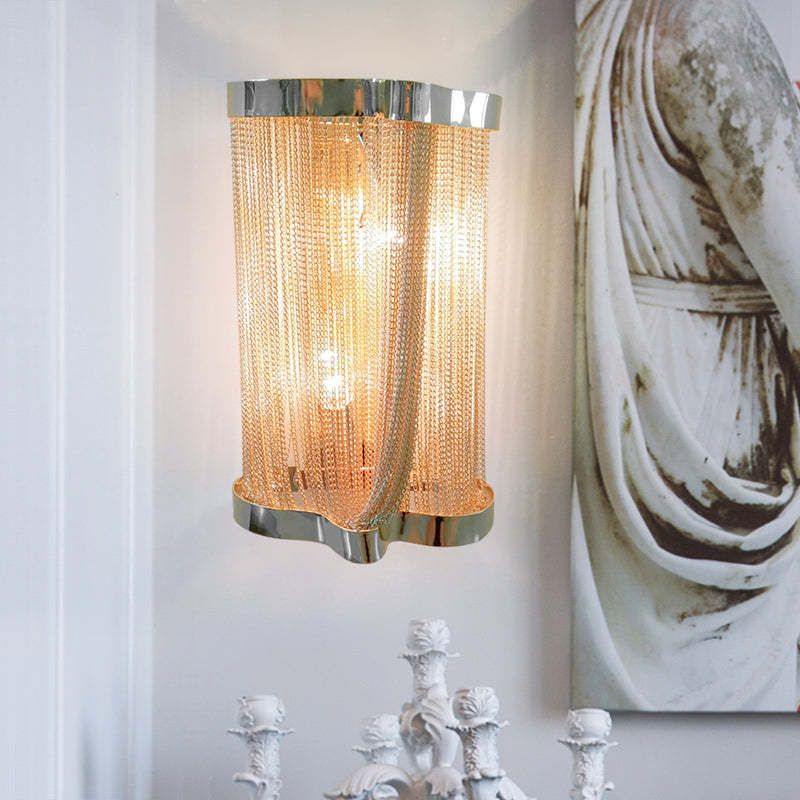 Ashley Aluminum Chain Tassel Wall Sconce - product detail 9