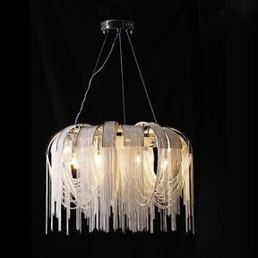 Alisa Luxury Aluminum Chain Tassel Chandelier