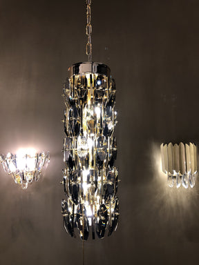 Sol Odeon Tall Crystal Pendant Light