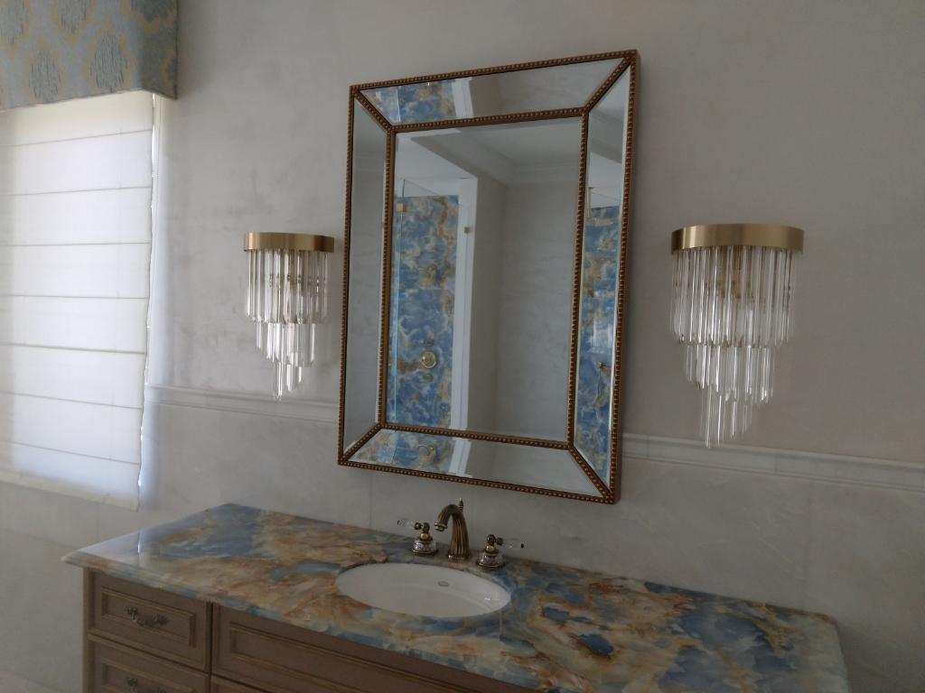 Twin Palms Crystal Sconce - product detail 3