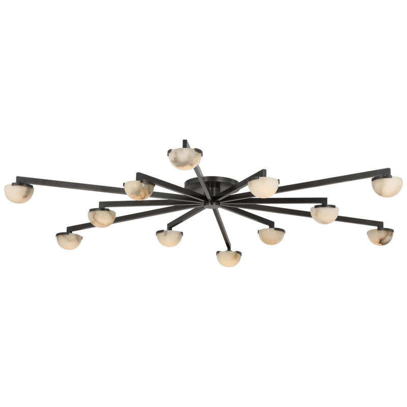 Alabaster Wearstler Pedra Large Staggered Arm Flush Mount - product detail 4