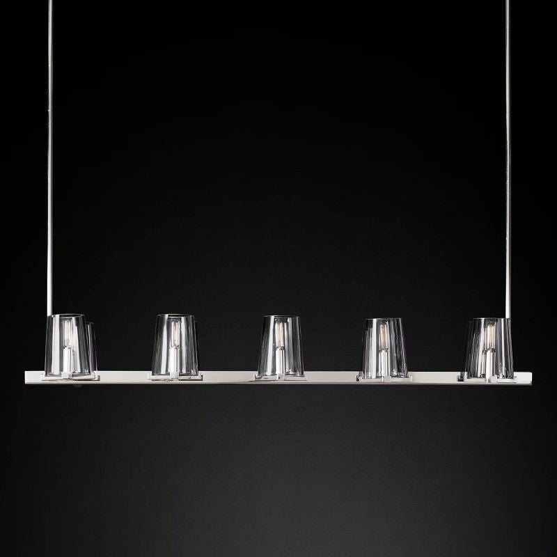 Kuseau Glass Linear Chandelier 49"