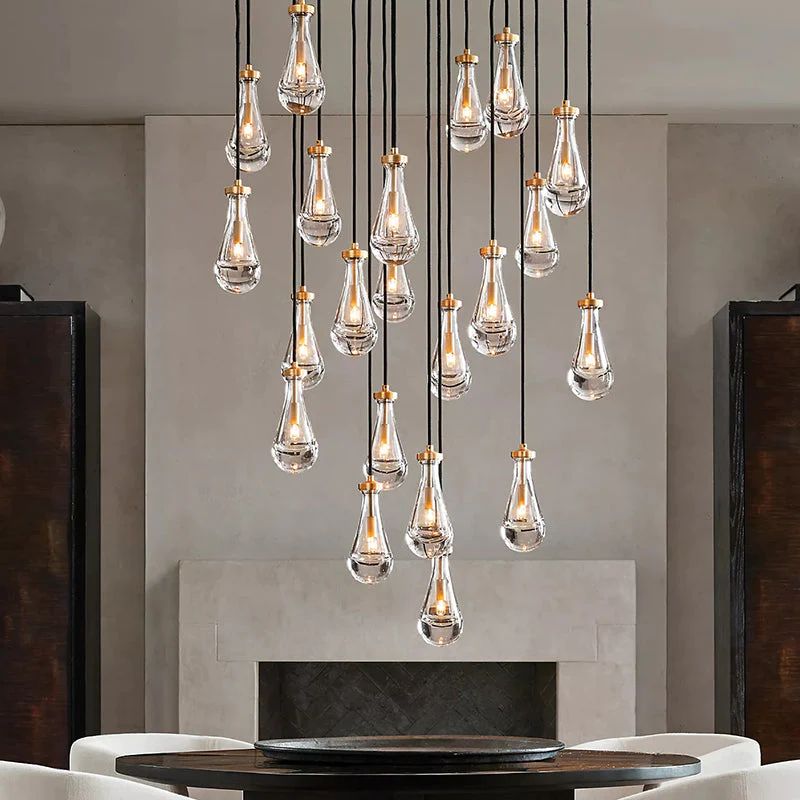 Raindrops Round Chandelier 60"