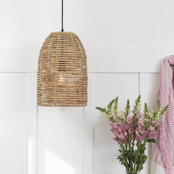 rattan light pendant - product detail 2