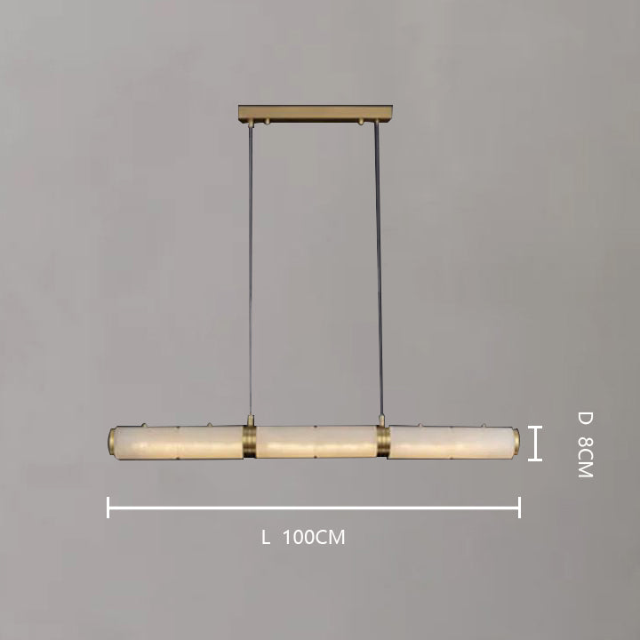 Alabaster Modern Linear Chandelier